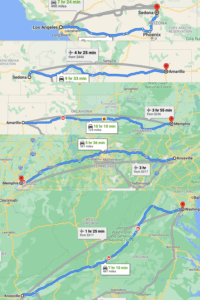 Our Cross Country Road Trip Itinerary