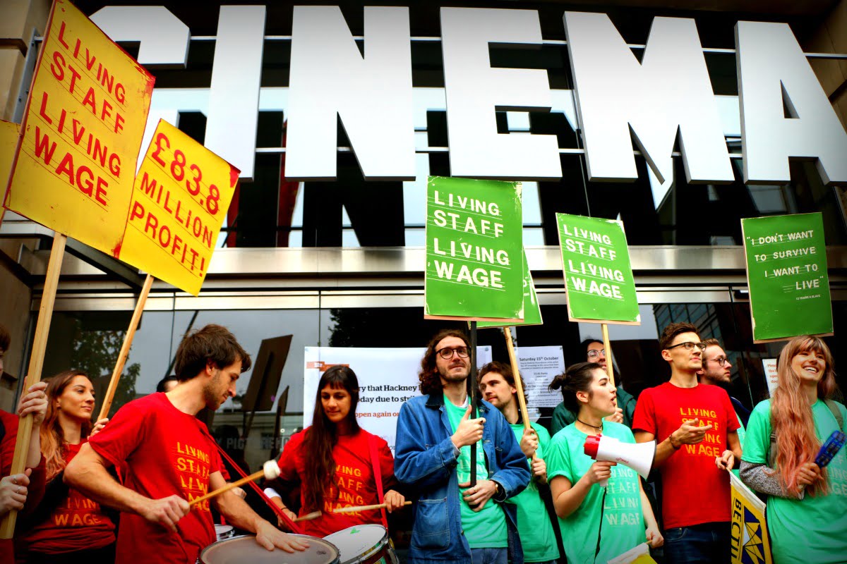 Picturehouse cinema workers unite and strike for living wage The