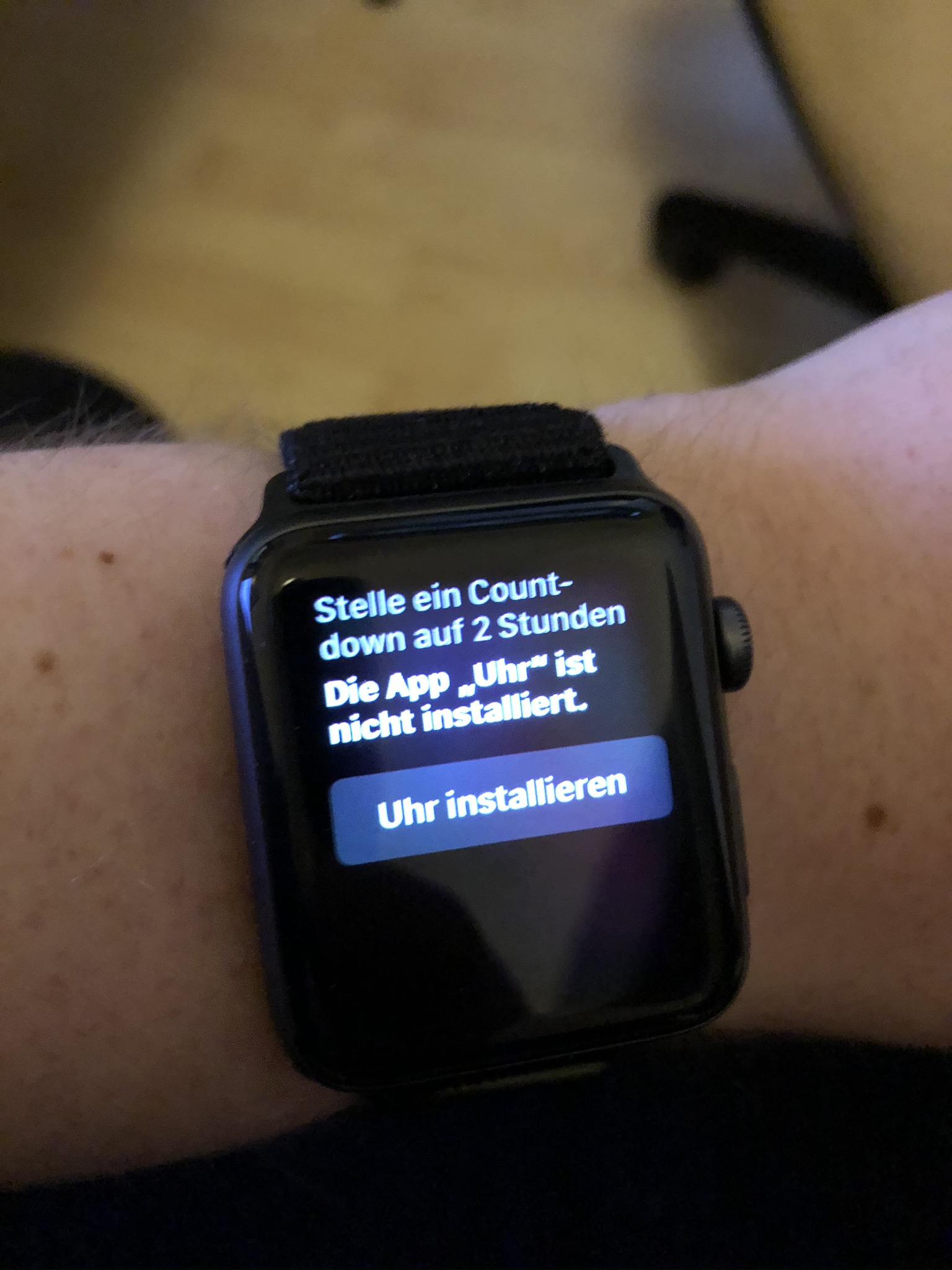 Auf Apple Watch ist die App Uhr nicht ins… Apple Community
