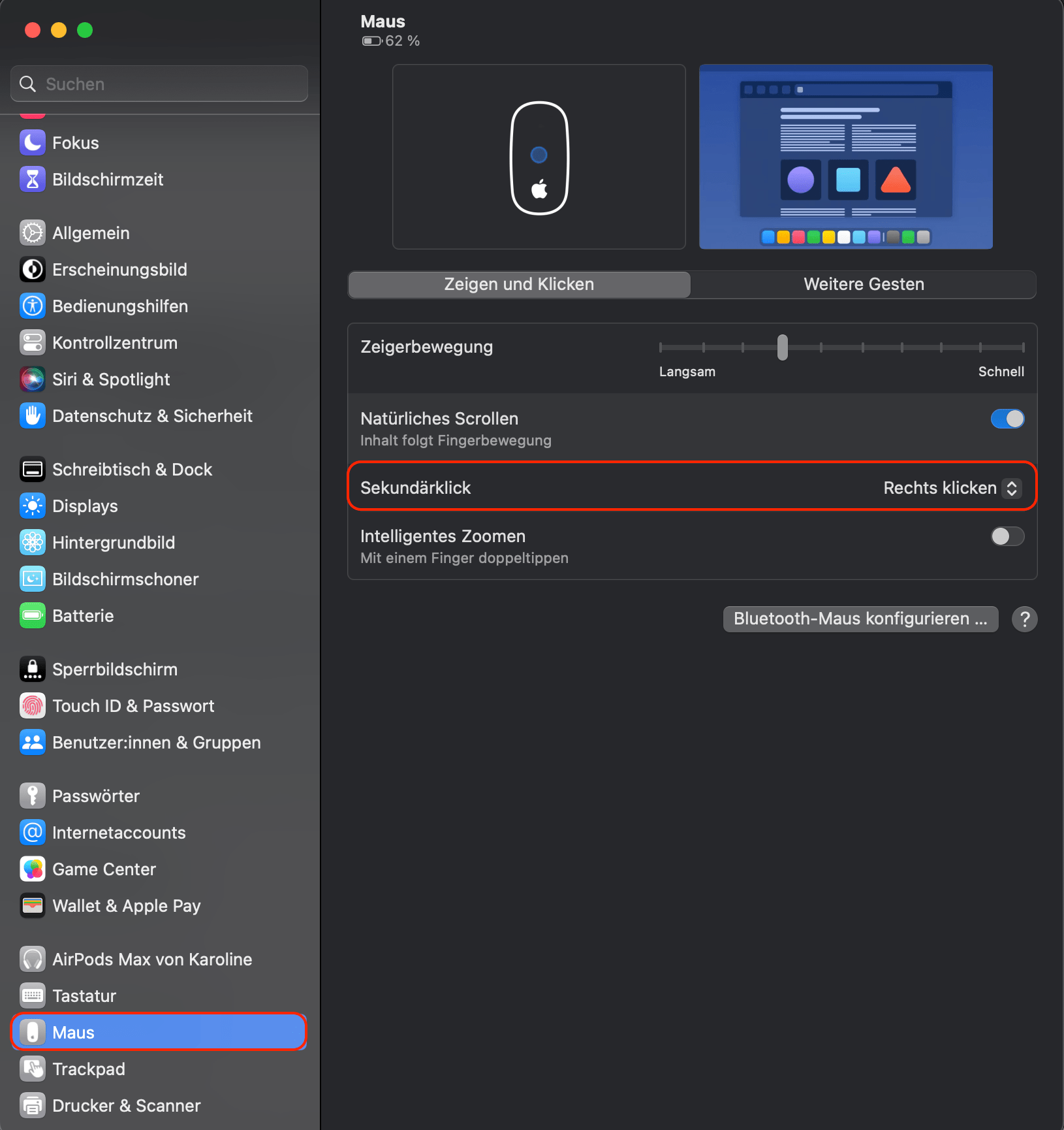 Rechte Maustaste funktioniert nicht, Magi… Apple Community