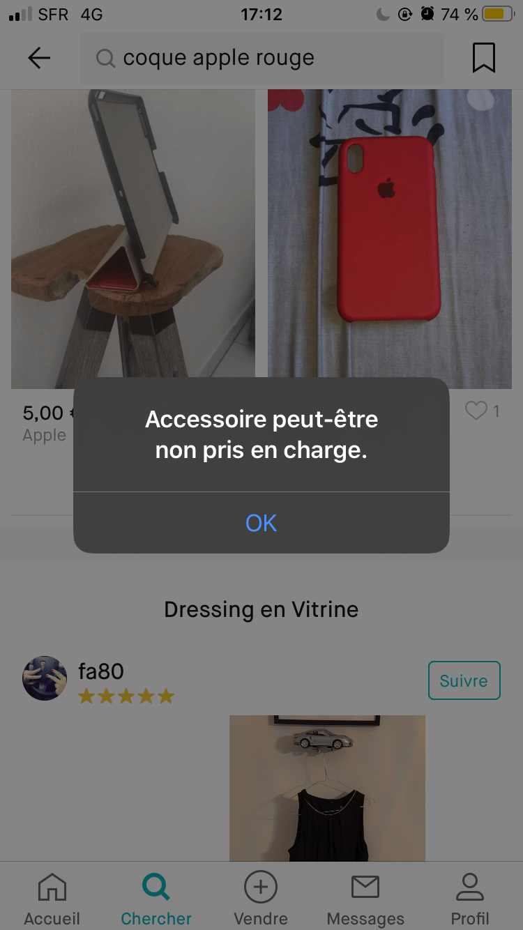 Accessoire peutêtre non pris en charge … Communauté Apple