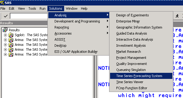 Solved How to use ARIMA model to forecast a data series SAS Support