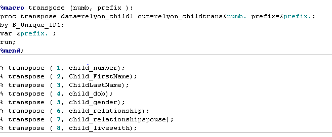9.4 Proc transpose SAS Support Communities