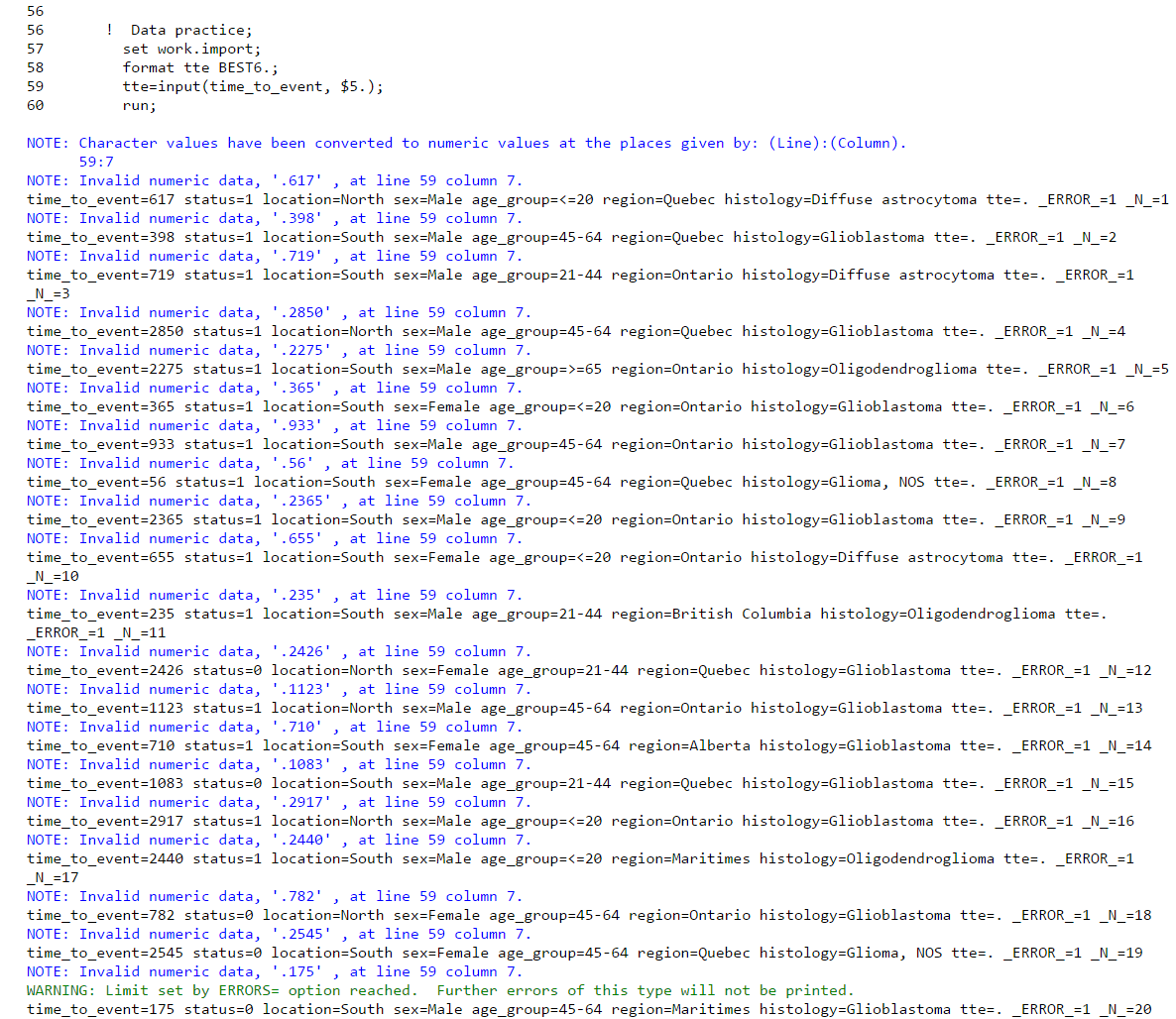 Solved Converting character format to numeric format SAS Support Communities