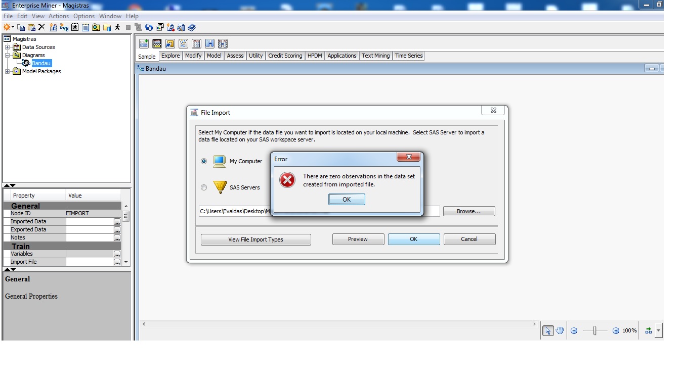 Solved File Import in SAS Enterprise Miner SAS Support Communities