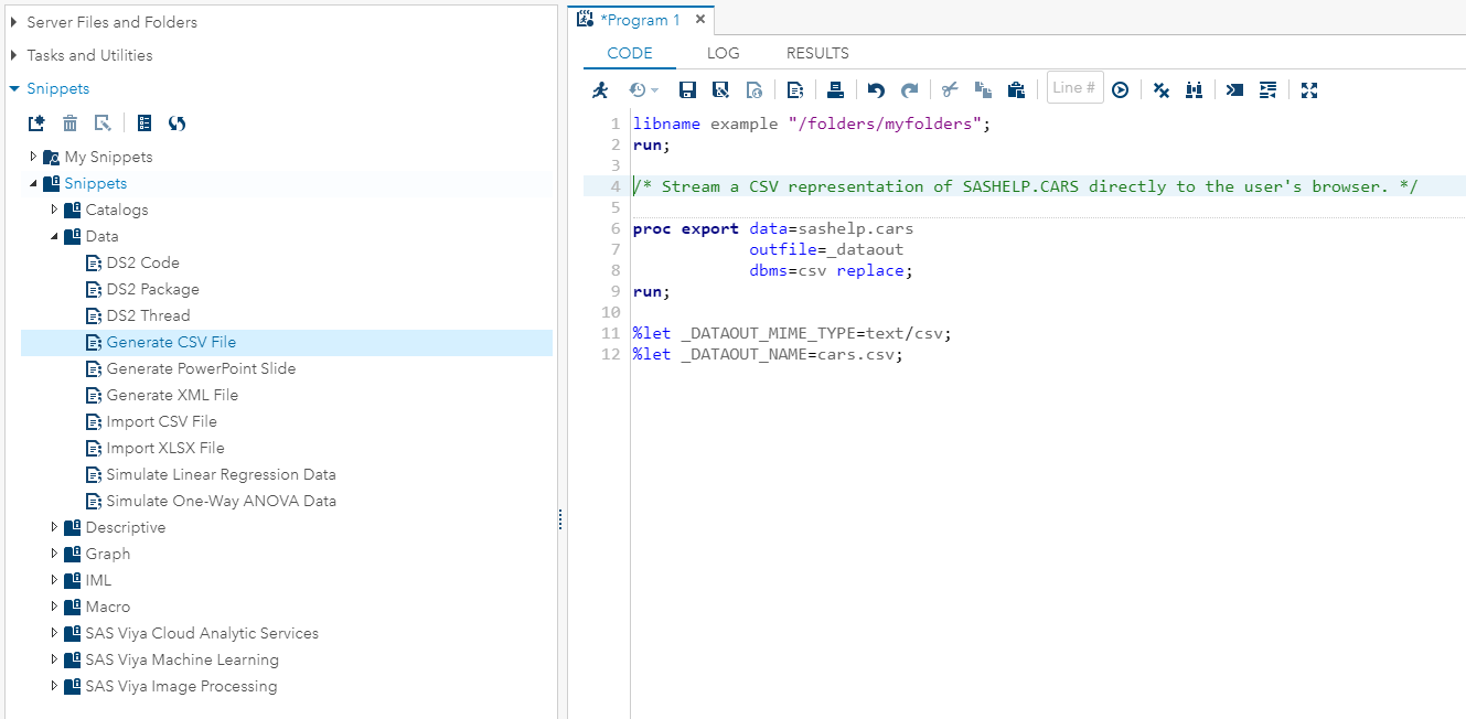 How to Export SAS Datasets as a .CSV File in SAS U... SAS Support