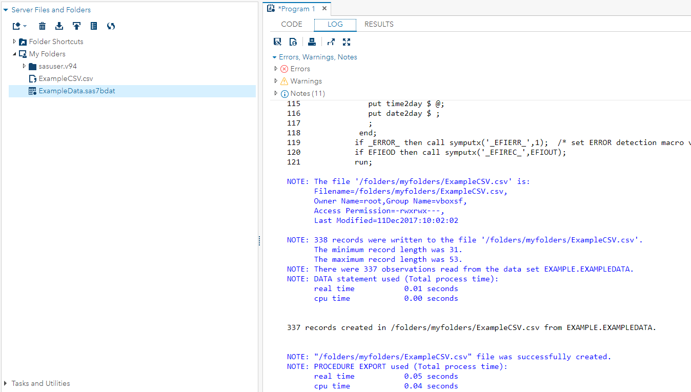 How to Export SAS Datasets as a .CSV File in SAS U... SAS Support