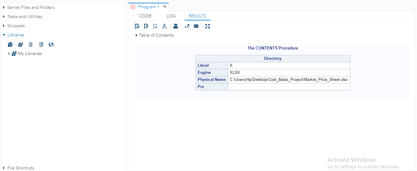 How to connect with the excel using "libname" statement..? SAS