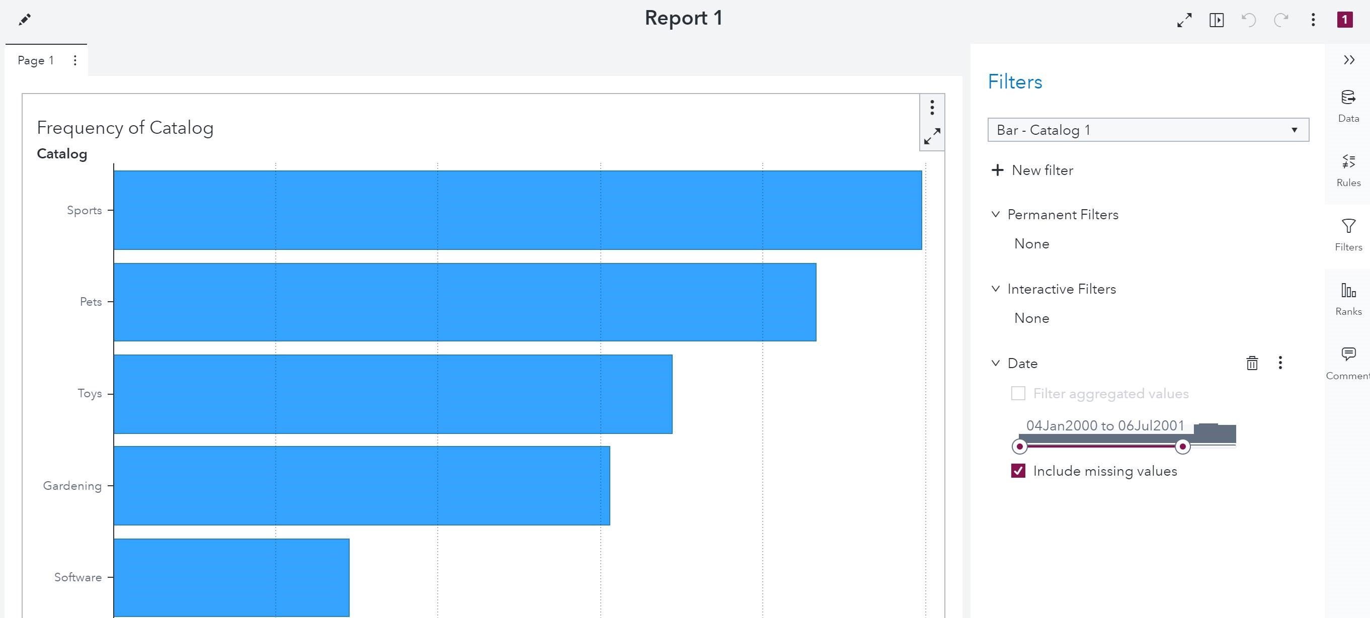 Visual Analytics Slider Objects SAS Support Communities