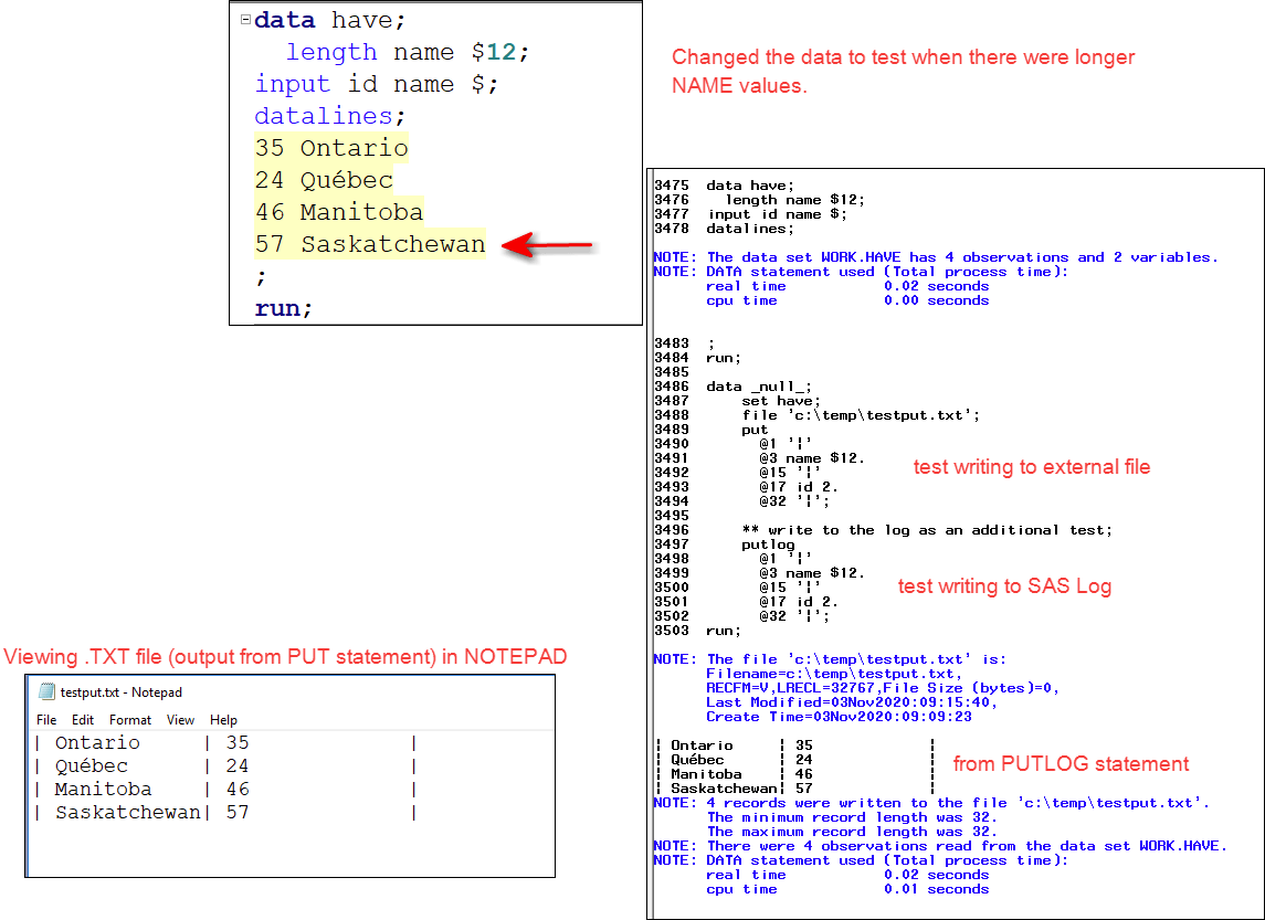 Solved Column pointer controls and UTF8 SAS Support Communities