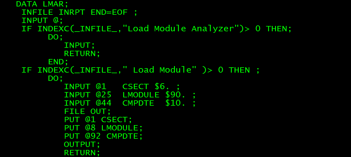 Solved Reading mainframe print and searching for specific infomation