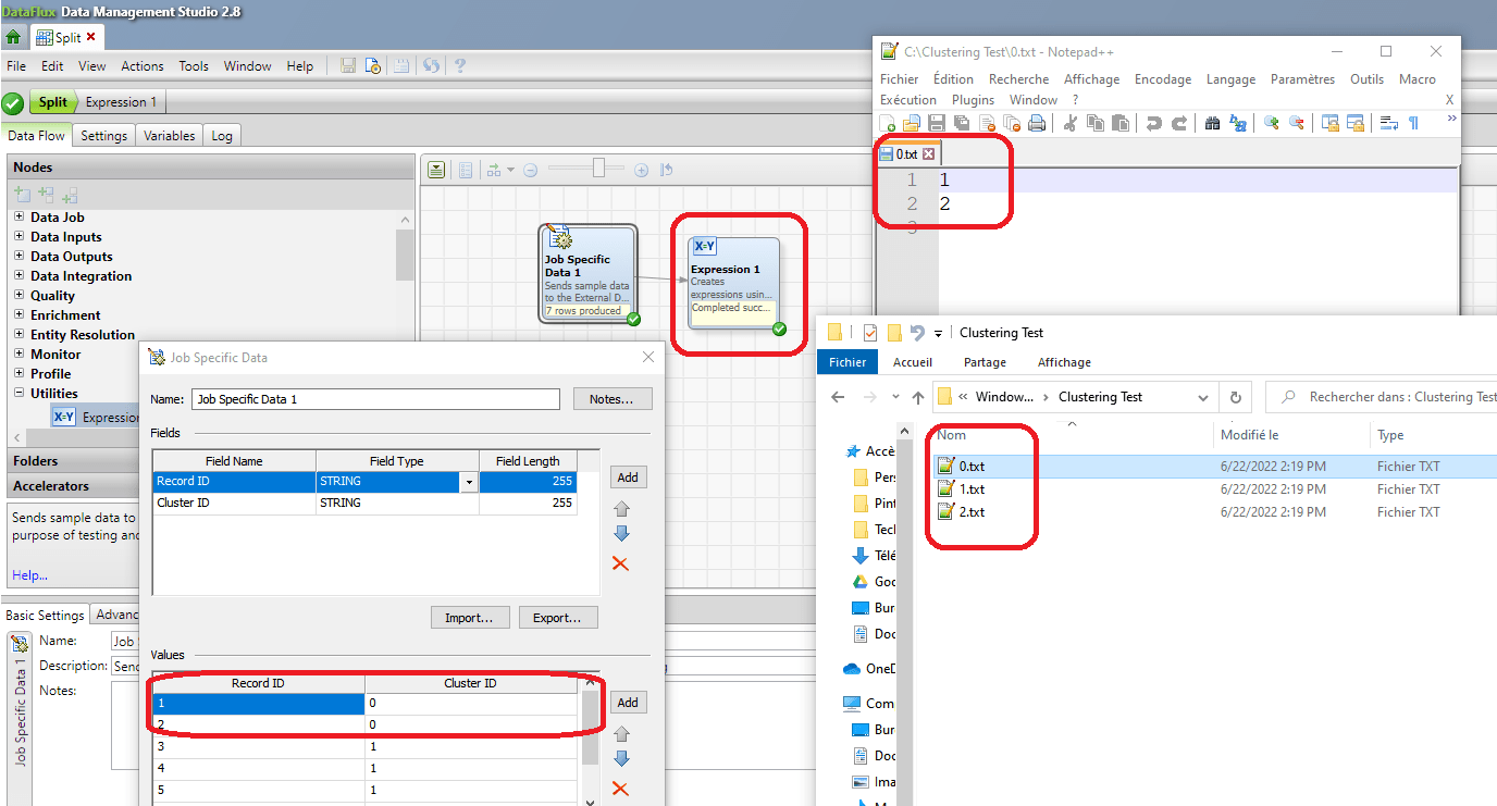 Solved dataflux How to split a file into multiple .txt output files