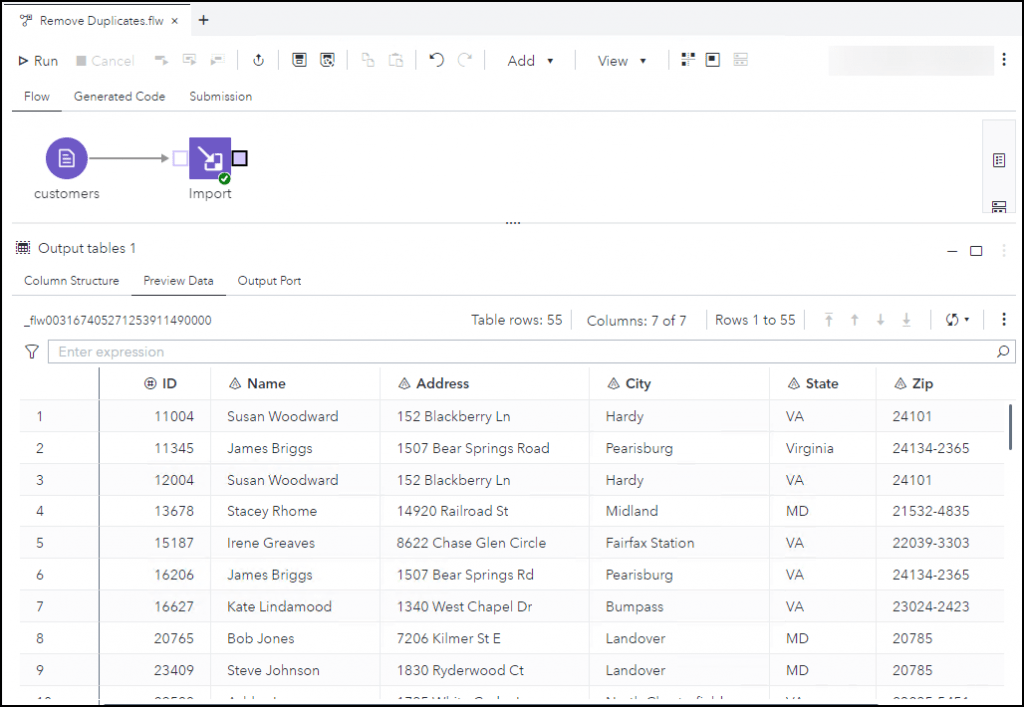 SAS Viya Remove Duplicates in SAS Studio Flow SAS Support Communities