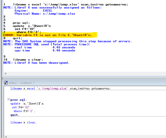 Using ODS excel with a predefined Excel Spreadsheet template SAS