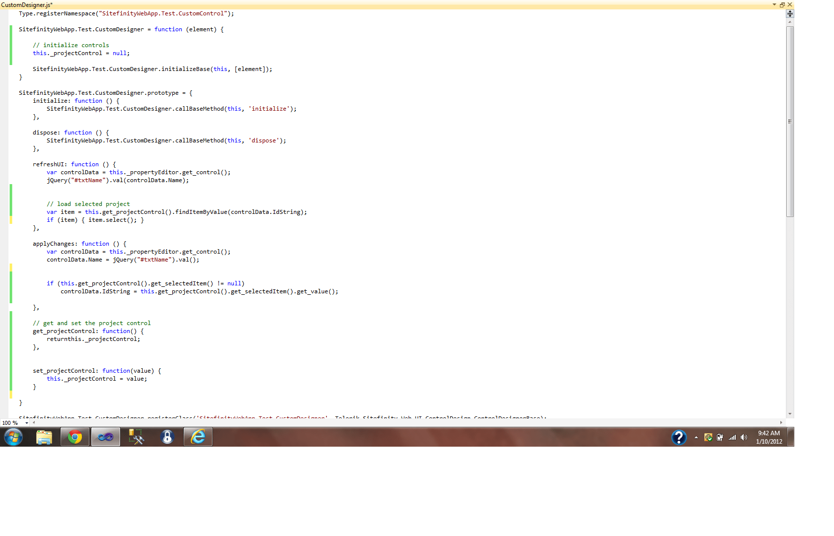 Can't set SelectedItem in in a User Control Sitefinity