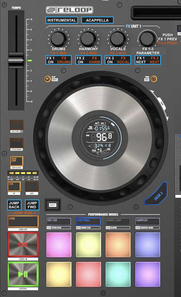 Reloop Mixon 8 Ultimate STEMS Mapping DJ Hardware Algoriddim Community Forums