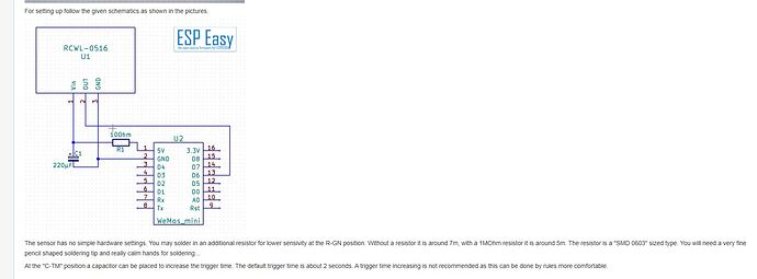 Custom sensor using NodeMCU and RCWL-0516 [Solved] - Configuration