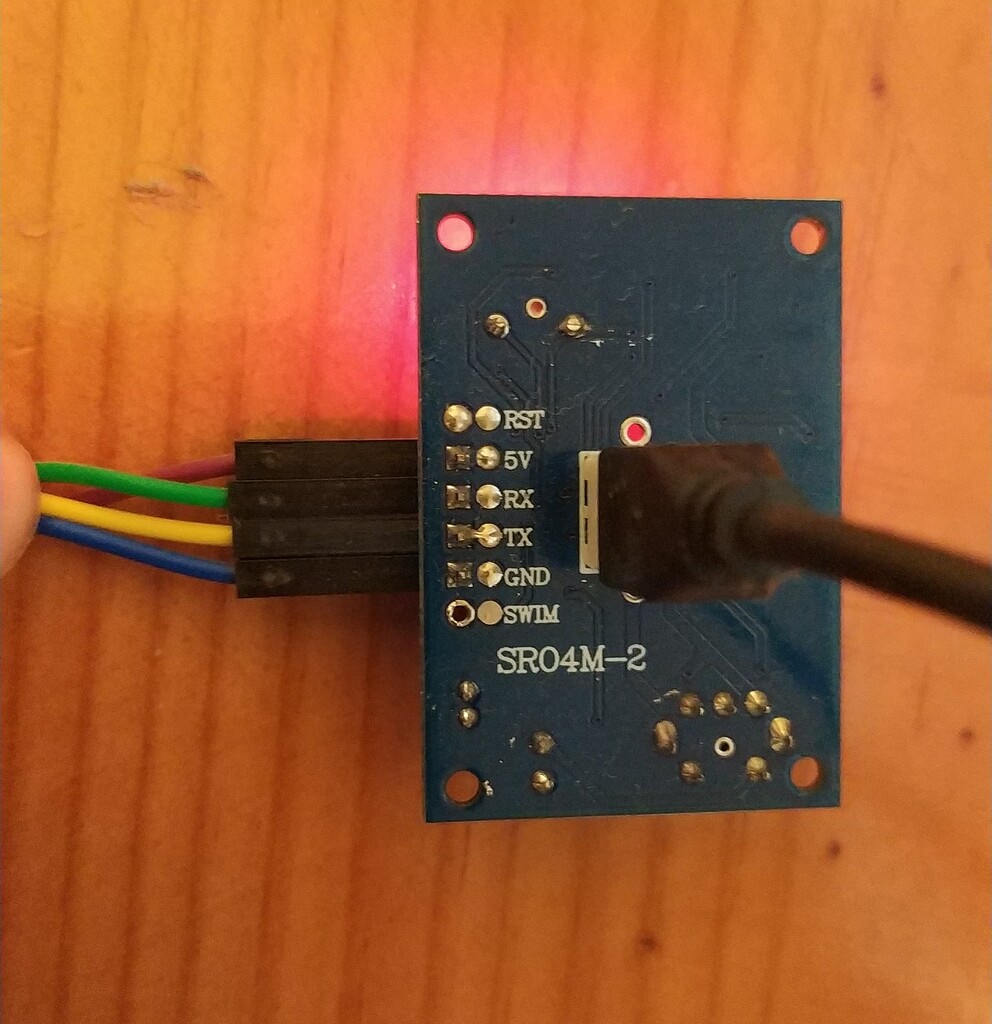 Water level sensor "measurement timed out" ESPHome Home Assistant