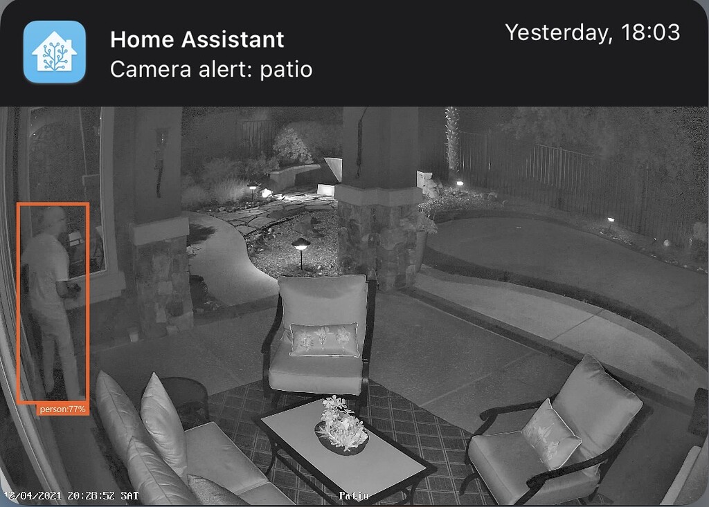 Blue Iris motion alerts to notification with image in Home Assistant