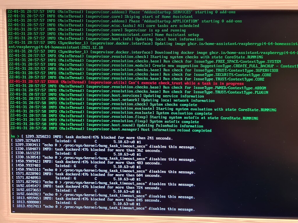 First Installation failed Installation Home Assistant Community