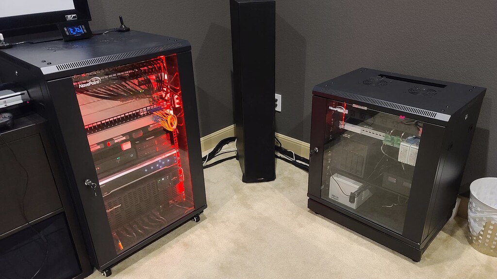 Network Rack Fan Controller ESP32 controlling fan PWM based on