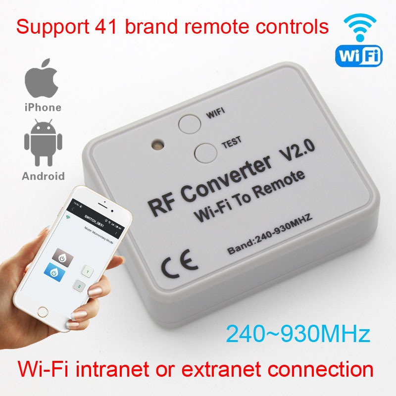 RF Converter (300868 MHz) WiFi to Remote Hardware Home Assistant
