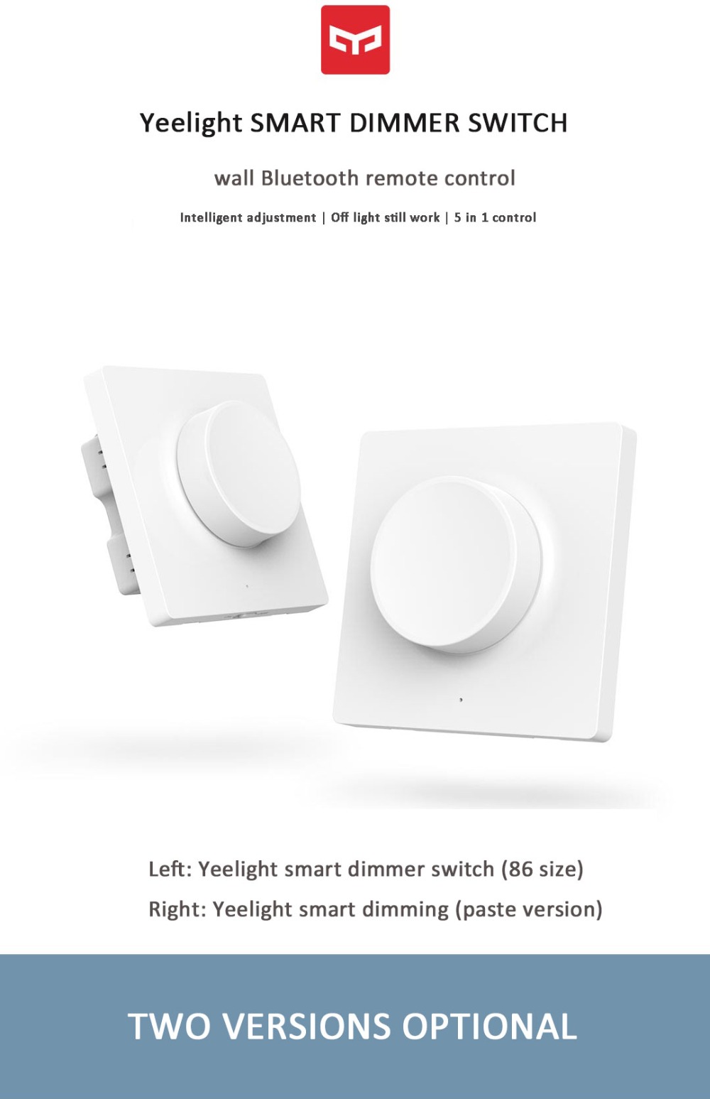 2019 New Original Xiaomi Mijia Yeelight Smart Dimmer Switch Hardware