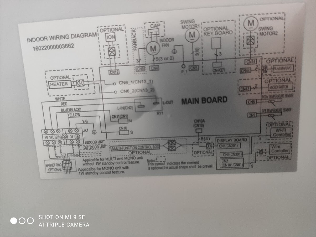 midea split ac electrical connection - Schema Digital