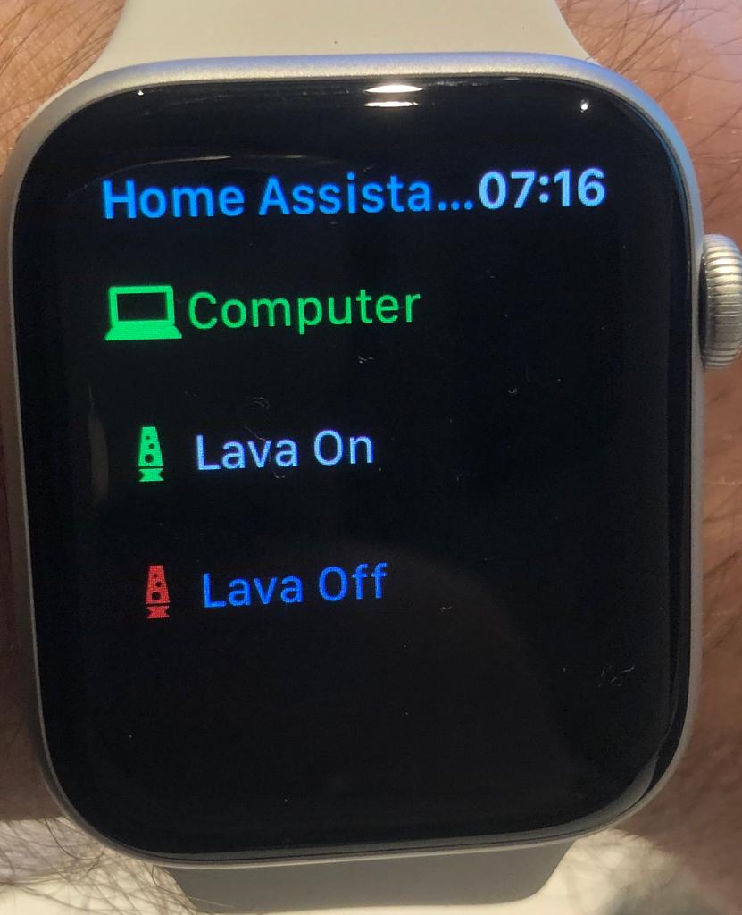 Apple Watch Actions Home Assistant Companion for Apple Home