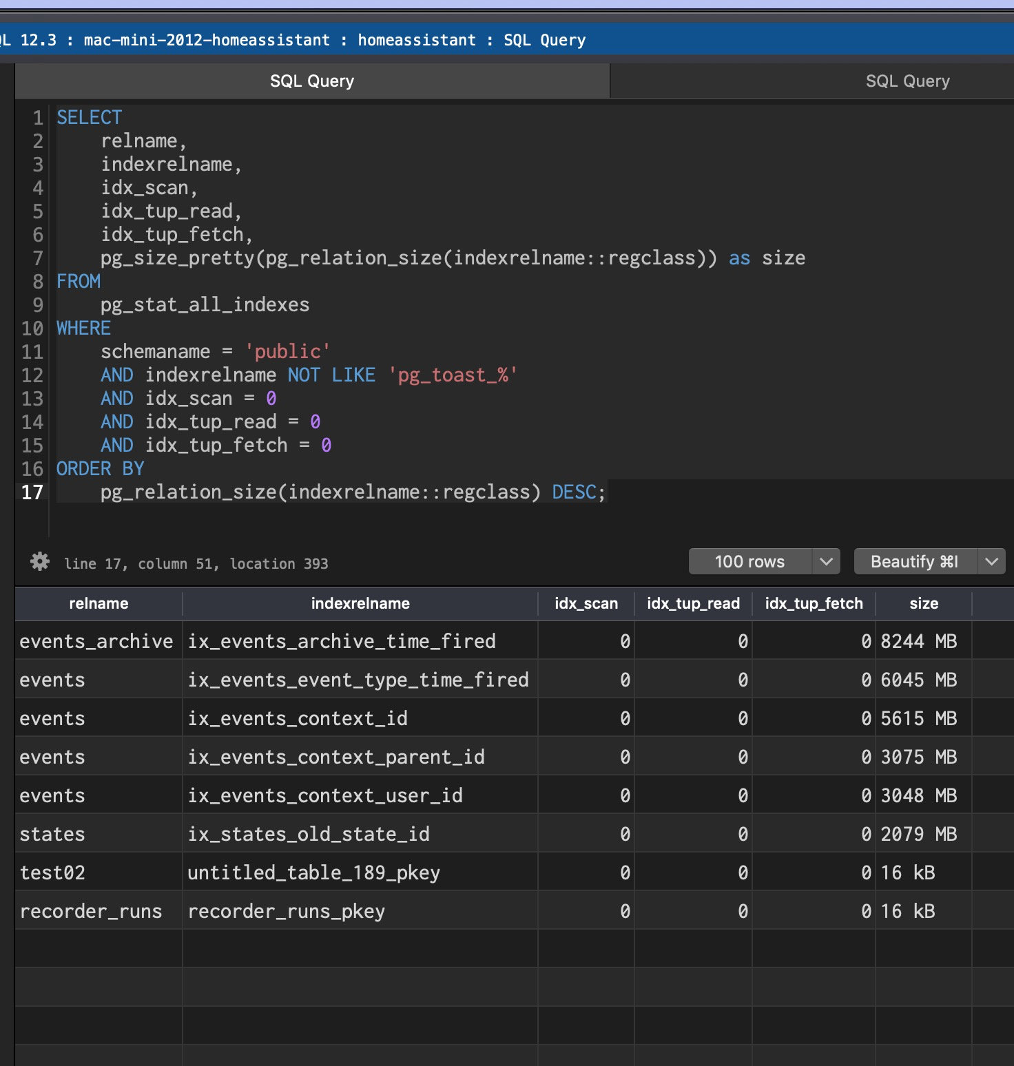 DB size suddenly increasing 250mb a day in the last week.....was