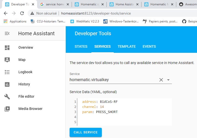 Homematic.virtualkey service Configuration Home Assistant Community