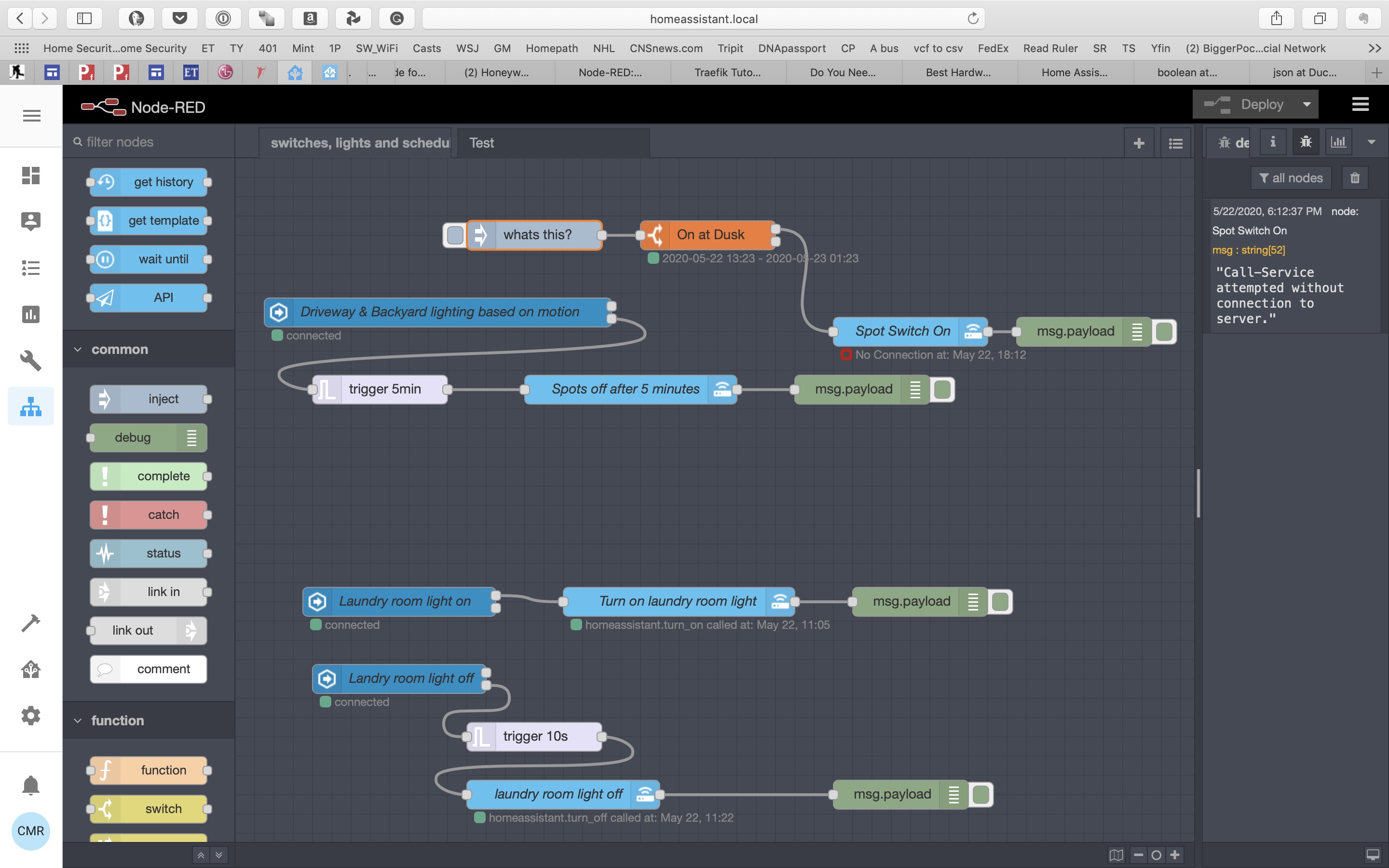 connect home assistant to node red Part 2 integrate telegraf with home