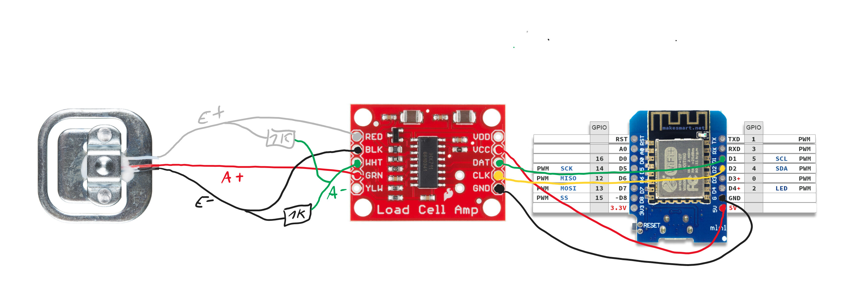 HX711 load cell ESP8266 ESPHome Home Assistant Community