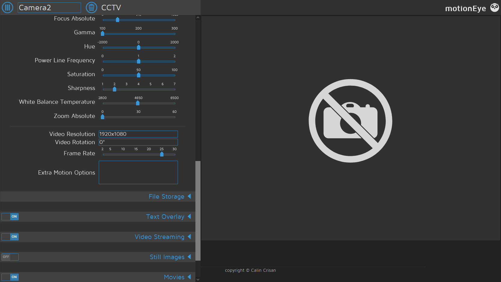 Home Assistant Community Addon motionEye Home Assistant OS Home