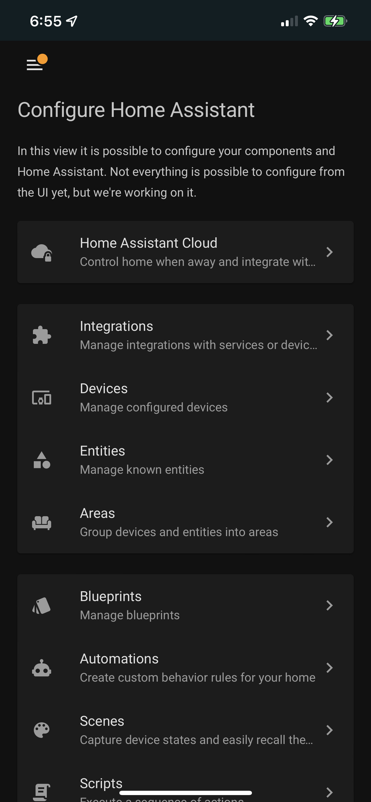 2021 12 New Configuration Menu The On Entity And Area Cards