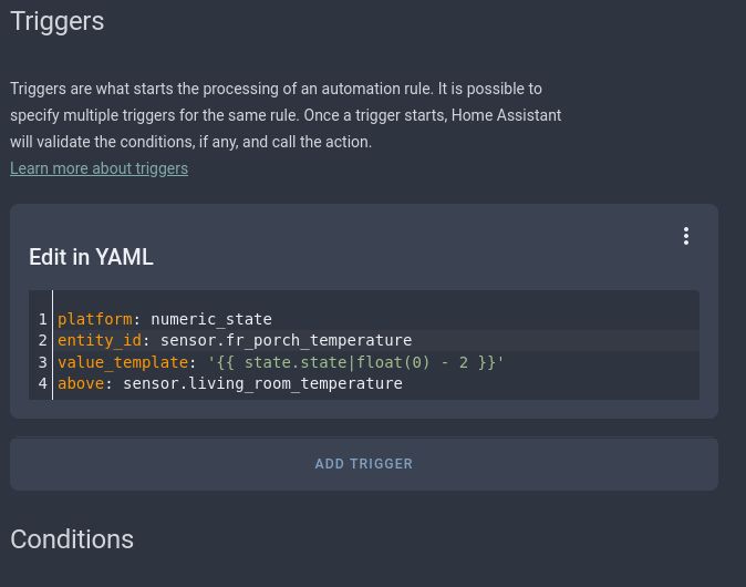 Making automation based on comparing two entities Configuration