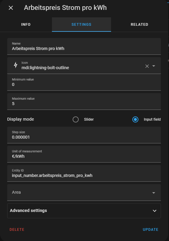 Entity with current price not working Frontend Home Assistant Community