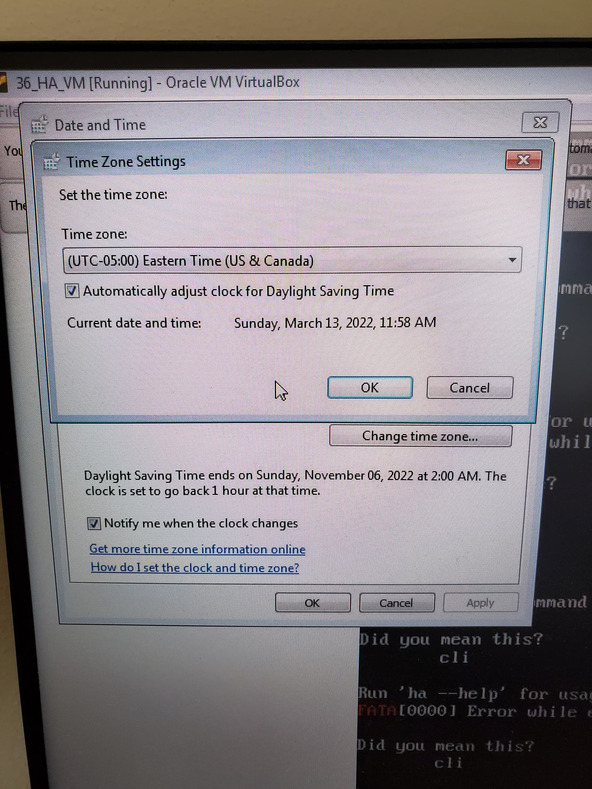 Time Zone Wrong on HA Home Assistant OS Home Assistant Community