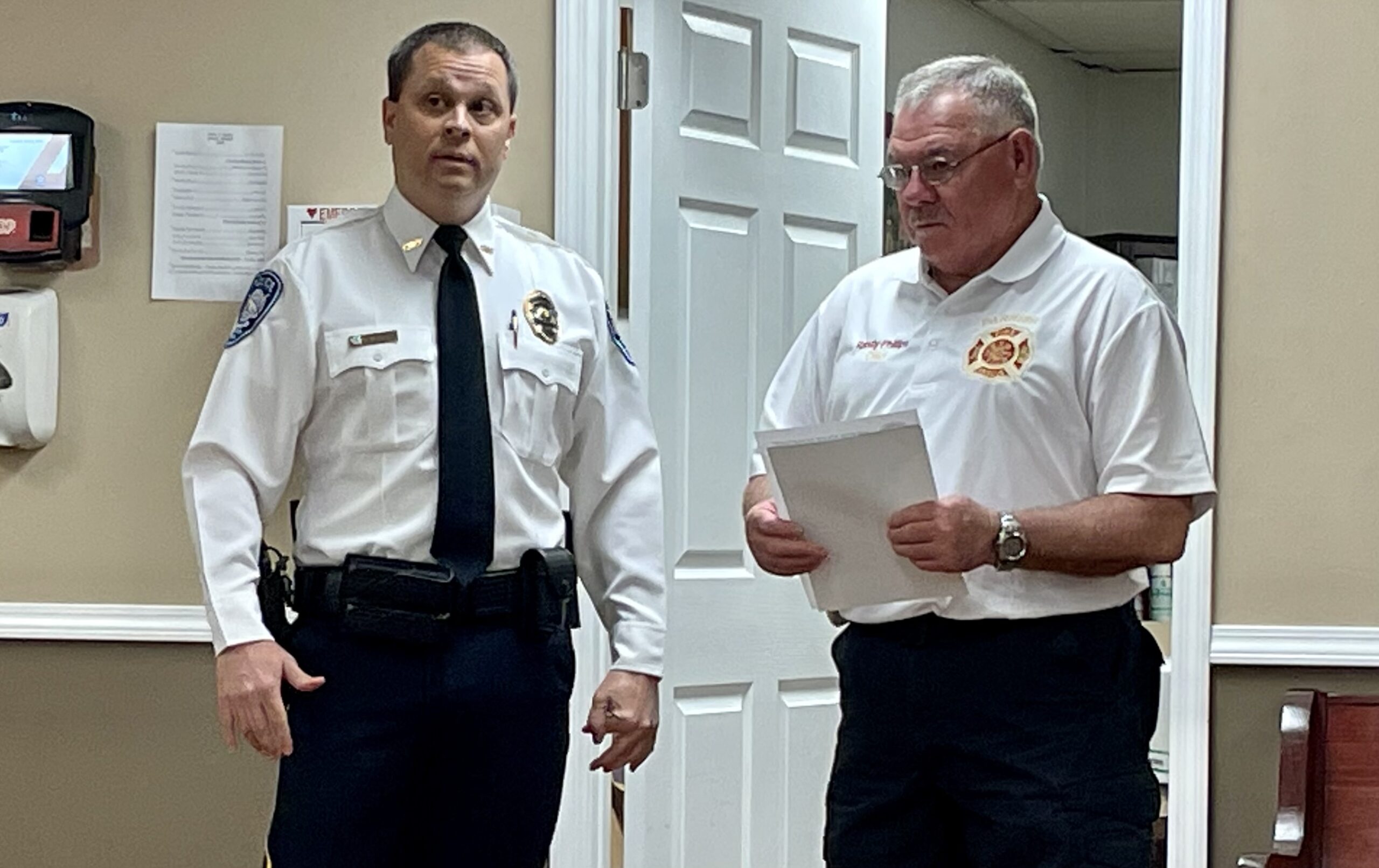 Parrish commends members of fire, police departments The Community Journal