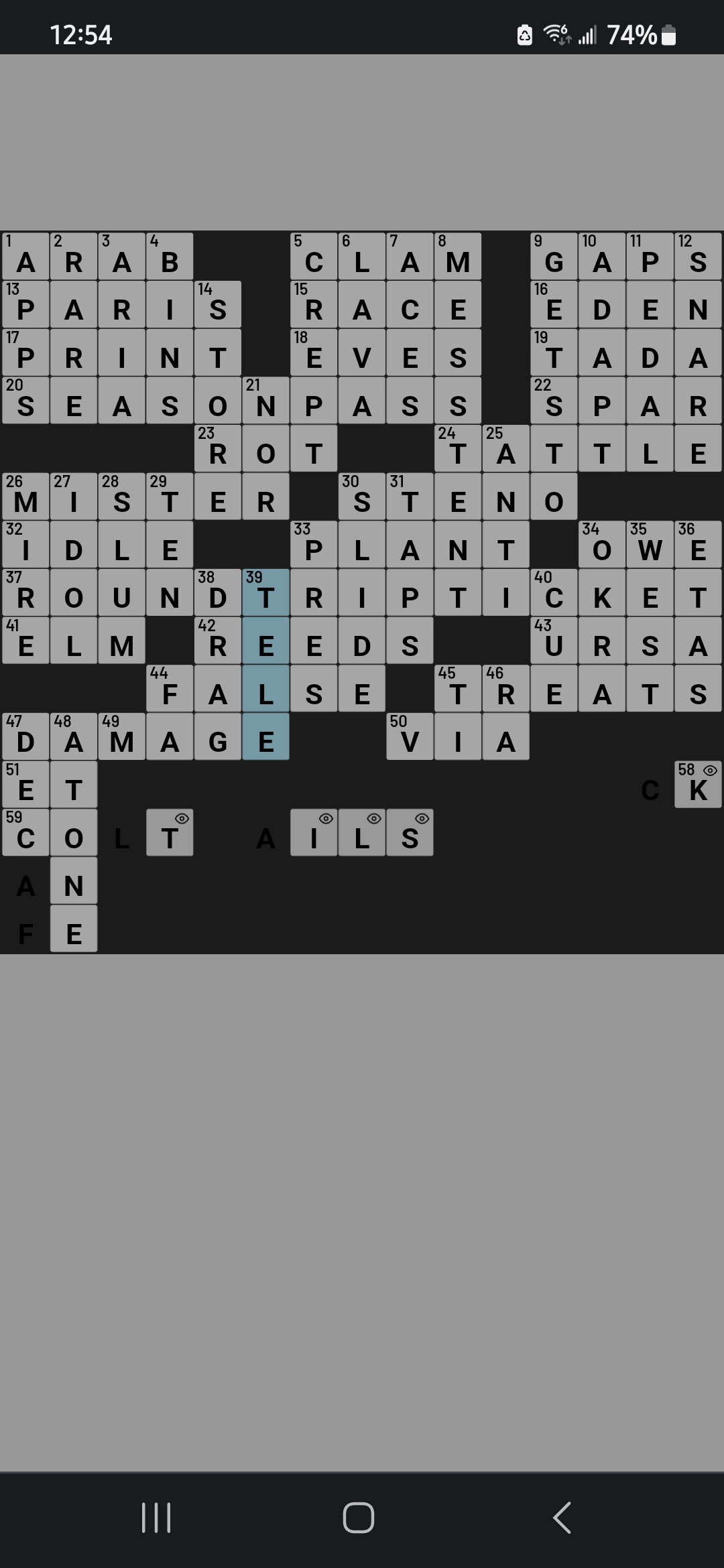 Daily Crossword acting weird for 3 days now AARP Online Community