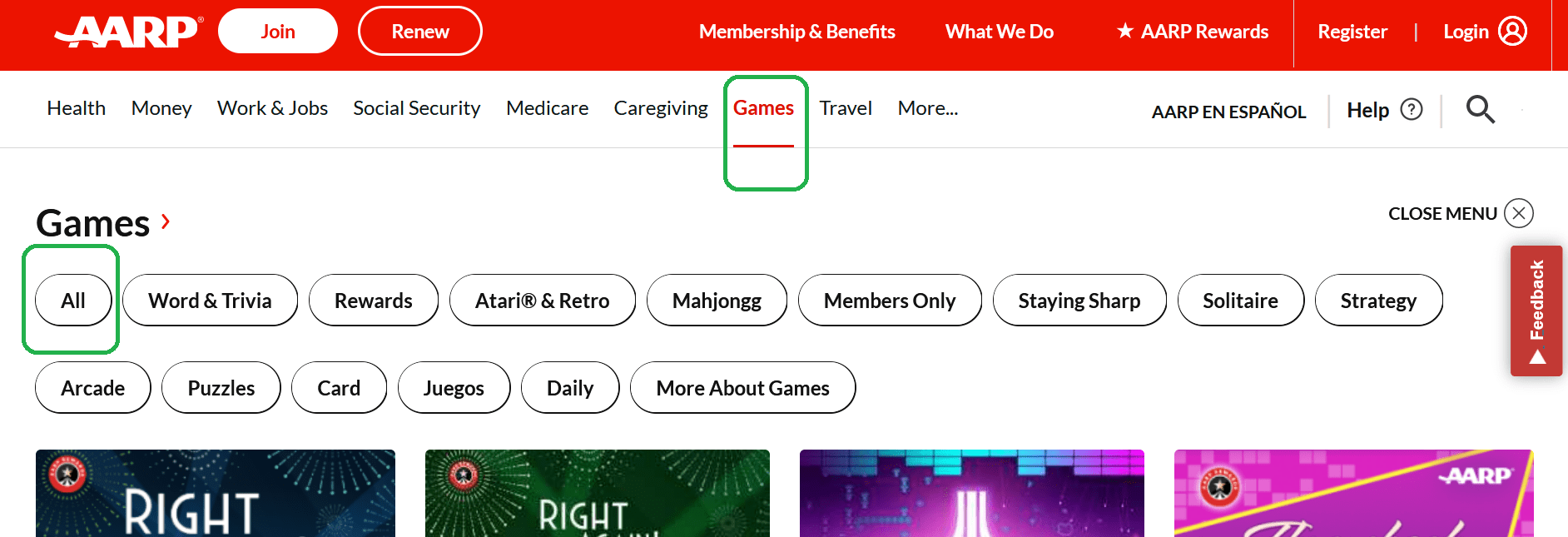 Solved AARP Online Community and Discussion Forums AARP Games Center