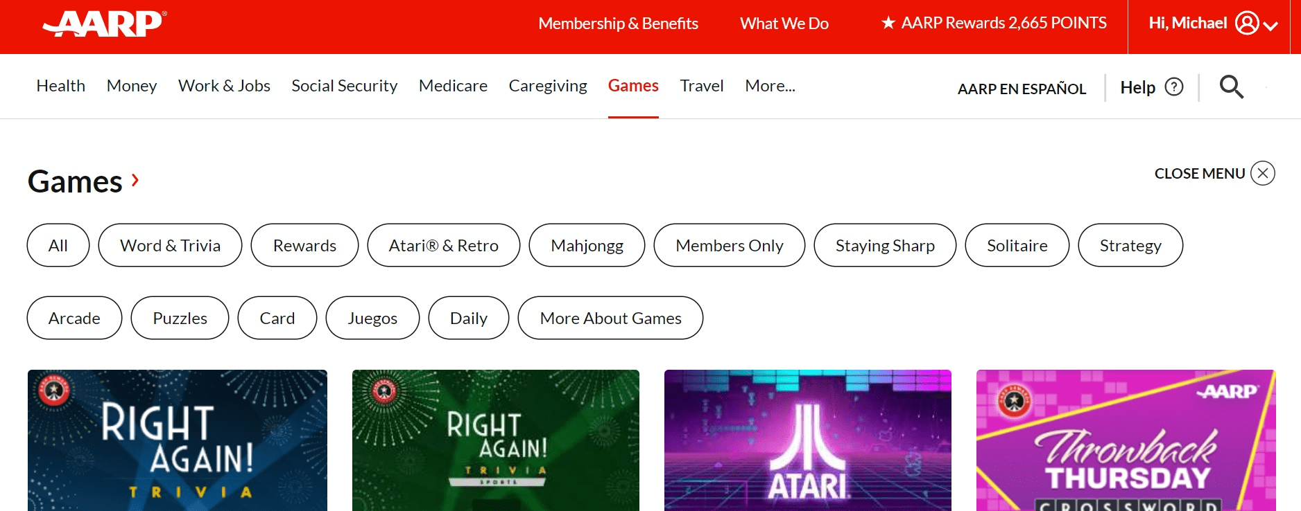 Solved AARP Online Community and Discussion Forums AARP Games Center(02)