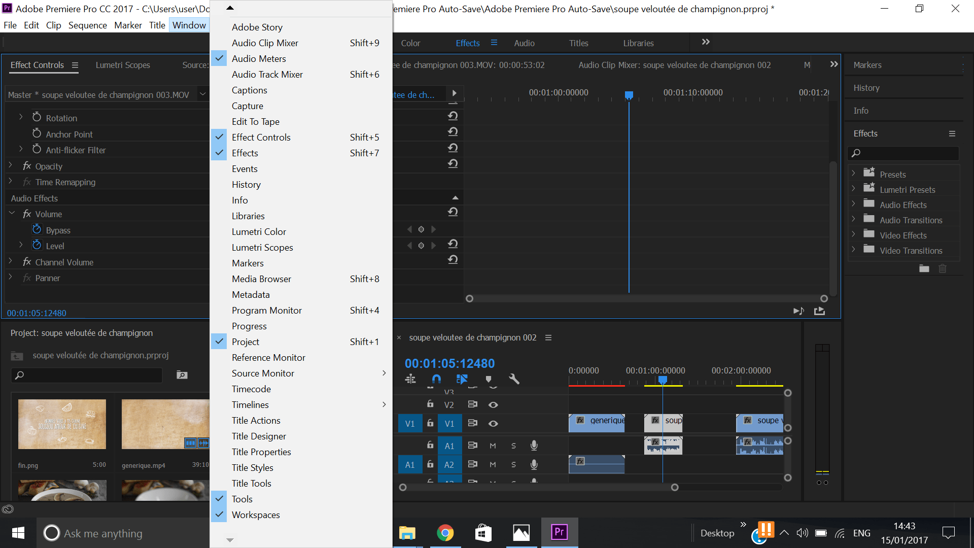 Solved missing window on premiere pro Adobe Support Community 8810611