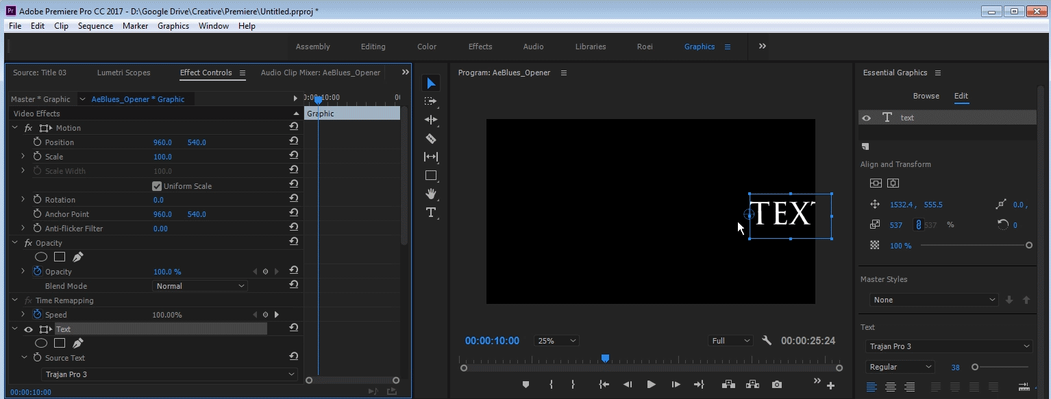 Solved Text is cut in program monitor Premiere Pro 2017