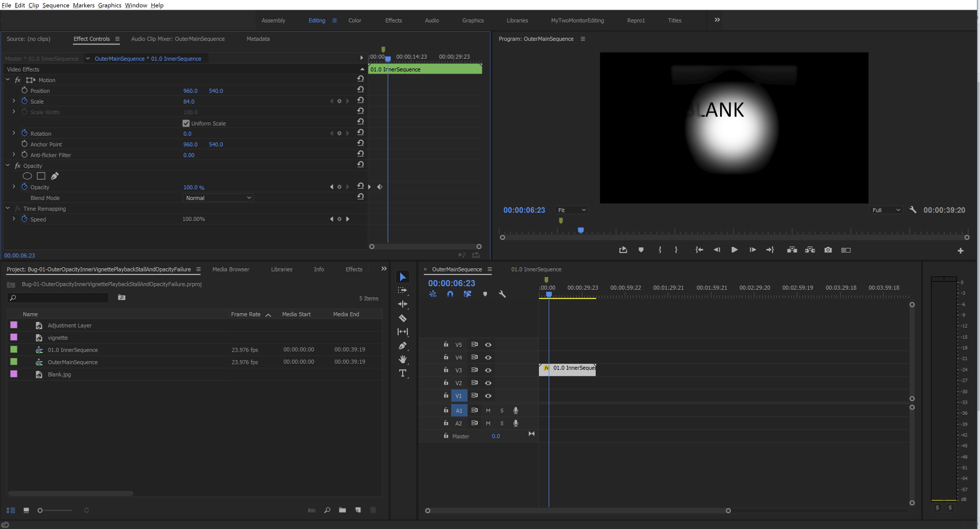 Solved: Premiere opacity changes causes permanent invisibi 