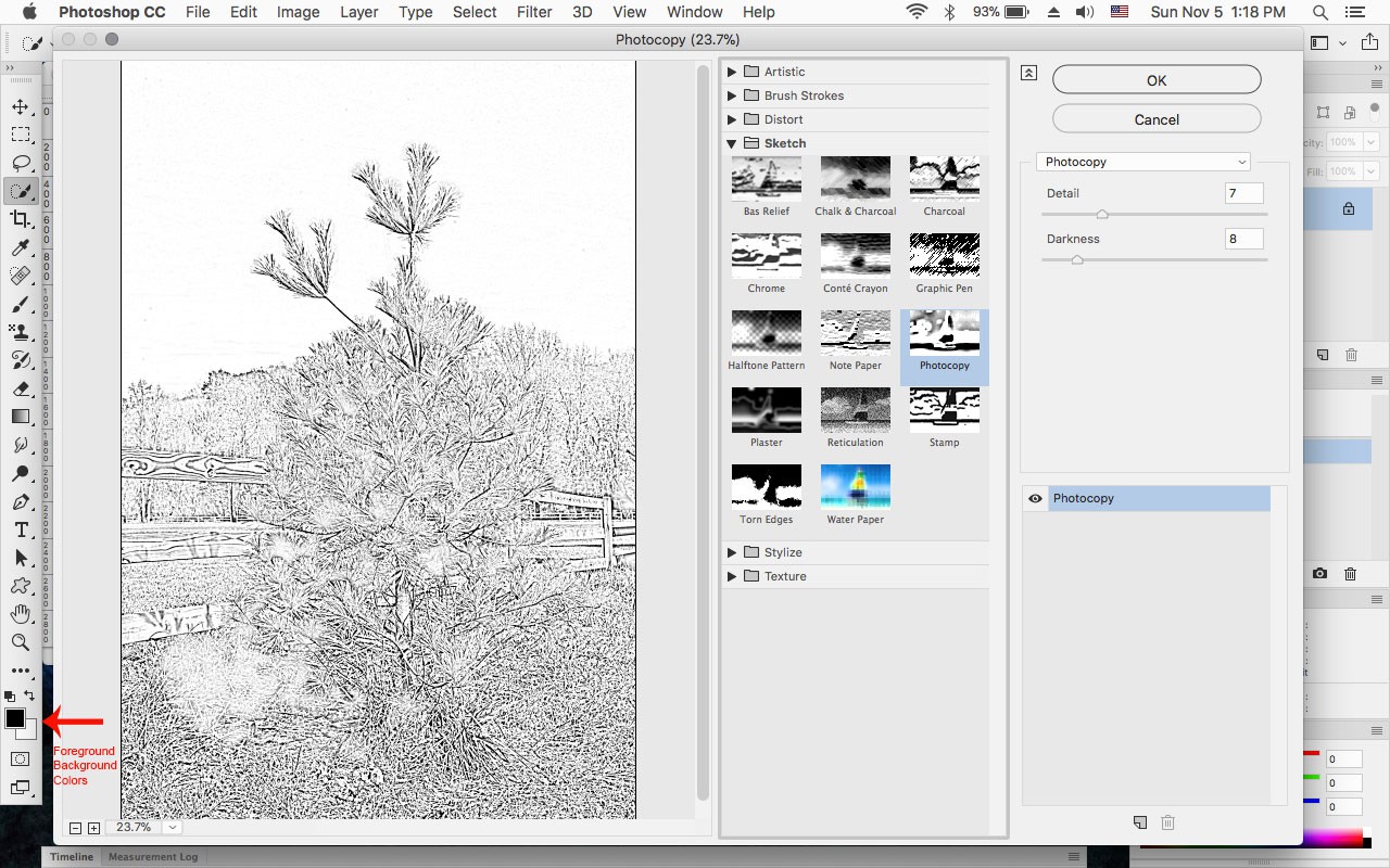 Solved filters sketch photocopy? Adobe Community 9498964