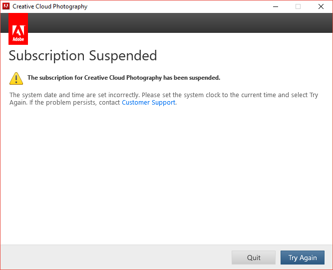 Suspended Time and Date wrong yet not Adobe Community