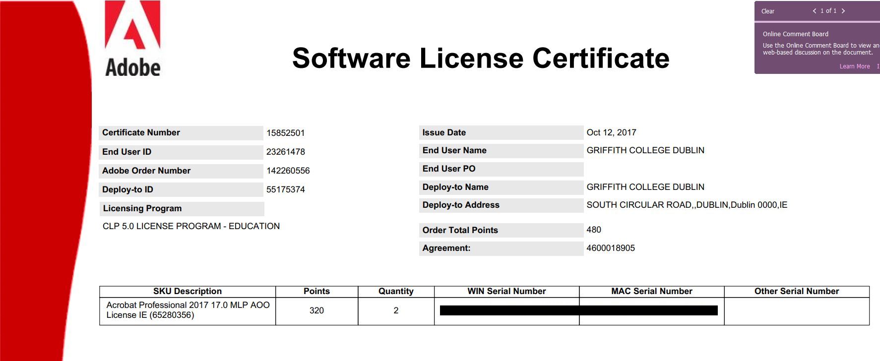 Solved Acrobat Pro 2017 licensing problem Adobe Support Community