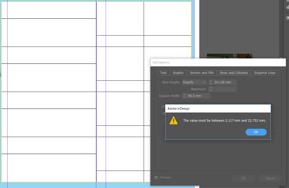 Setting different row heights across columns in ta... Adobe Community