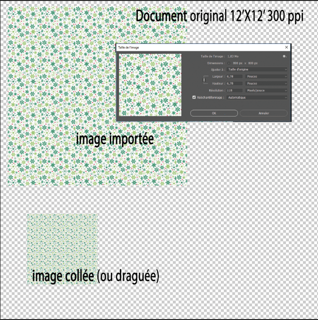 modifier résolution fichier en l'important dans un... Adobe Support